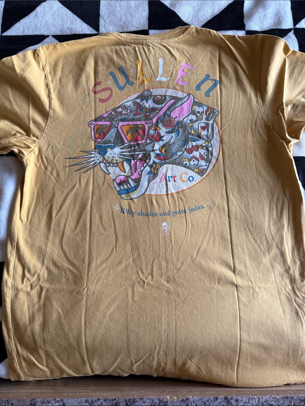 Sullen Art Co. Men's Graphic Tee — Mustard Yellow